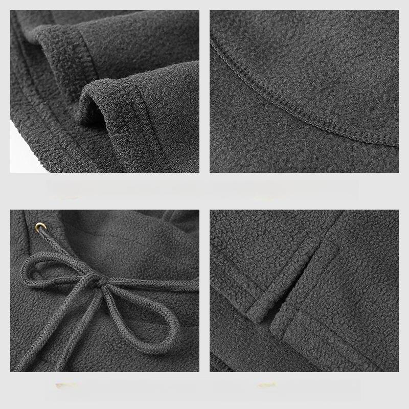 Winter cycling cap Children's face mask Neck cover Helmet integrated hat Outdoor sports Cold protection Children's model