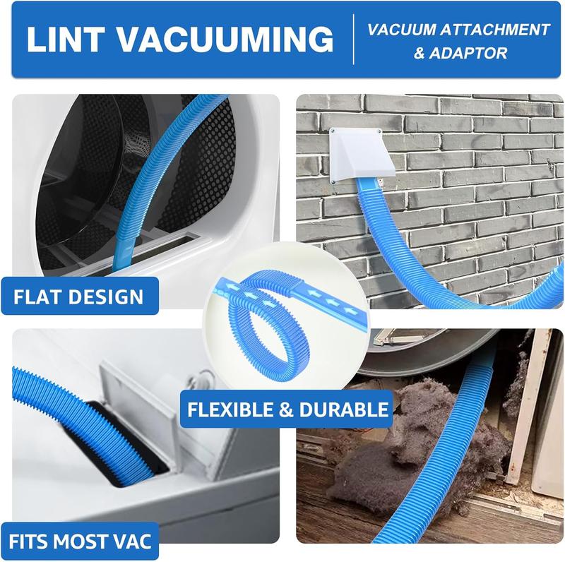 22- Dryer Vent Cleaner Kit with 32  of Synthetic Brush, 23 Nylon Rods, and Universal Drill Bit for Complete Cleaning