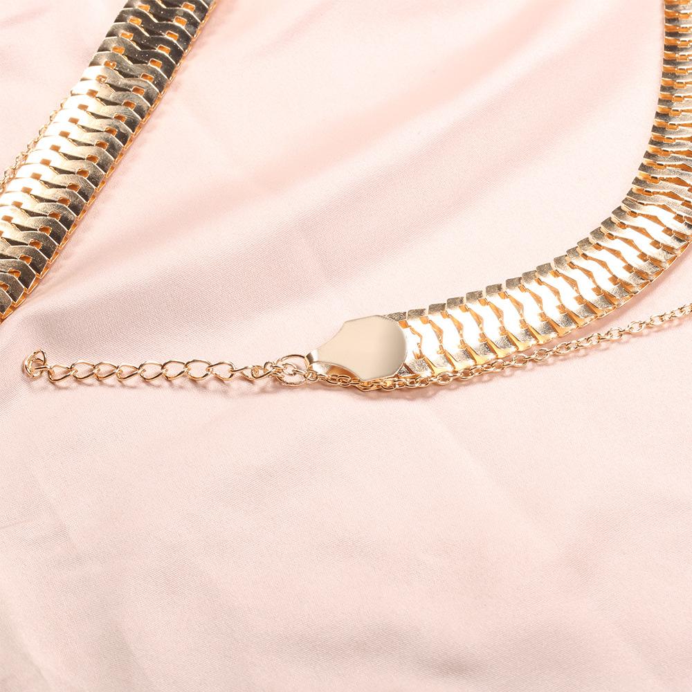 Gold Multi-Layer Tassel Body Chain for Women, 14K Gold Plated Dainty Chest Chain Necklace, Sexy Shoulder Body Jewelry for Party Club