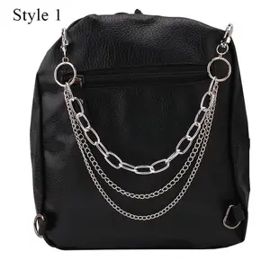 New Double Layer Bag Chain For Handbag Decorative Chain Exquisite Halloween Skeleton DIY Purse Chain Replacement Bag Accessories