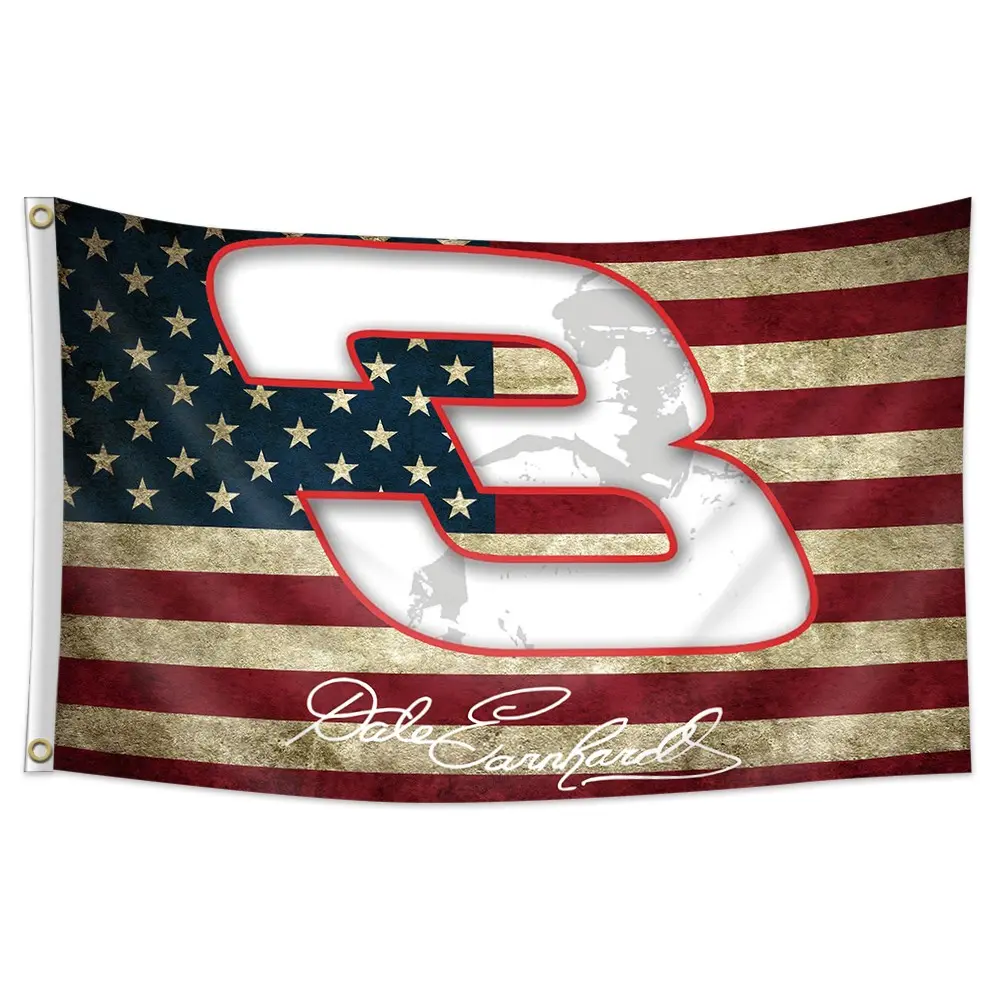 1pc, Racing Number 3 Flag Car Racing Decor Banner For Garage Man Cave, 3x5ft (90*150cm)/2x3ft (60*90cm), 2 Grommets, Single-Sided Printing, for Indoor, Outdoor, Party, Bar, Bedroom, Man cave, Club, Decor
