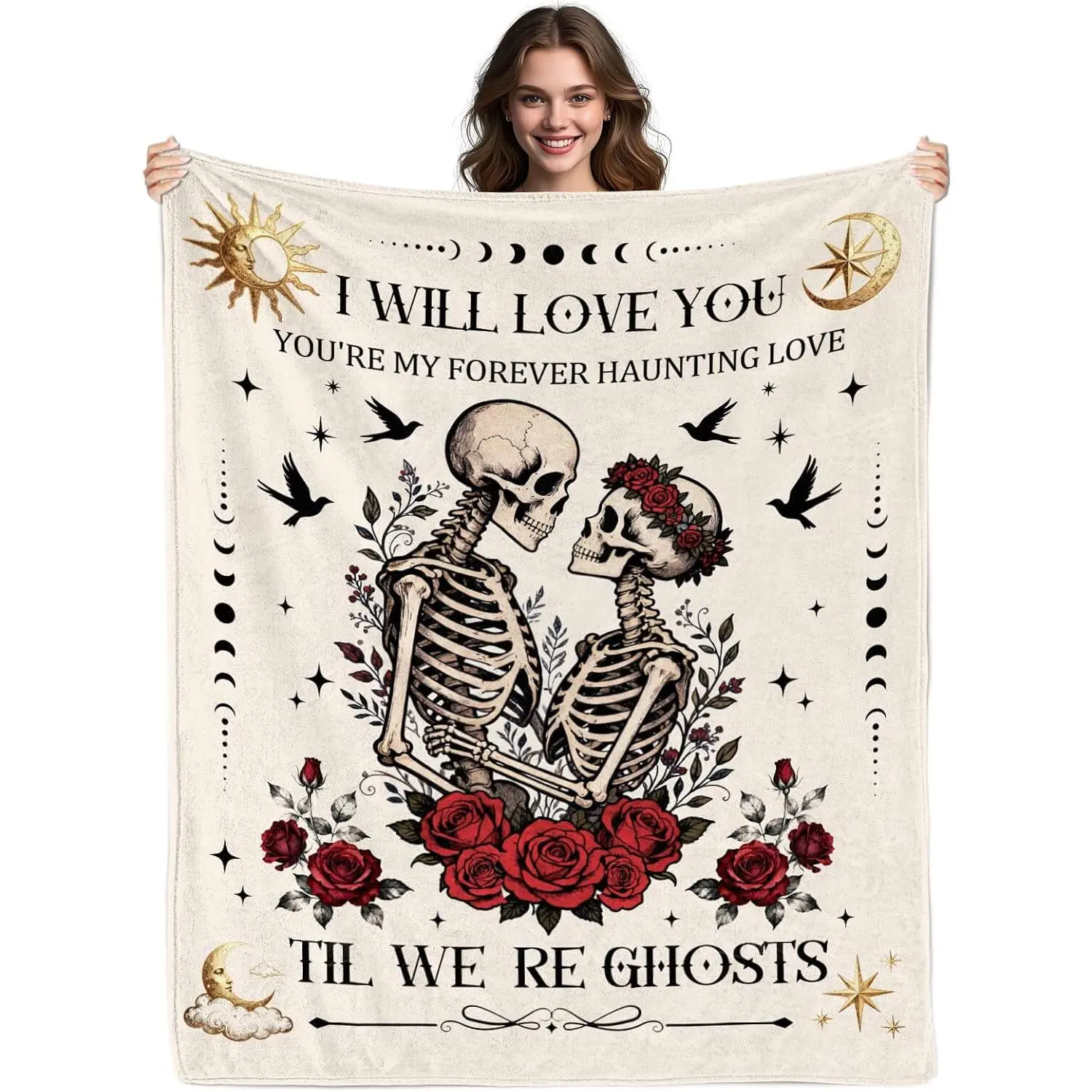 Wedding Gift for Couples, Anniversary Blanket, Gift for Boyfriend & Girlfriend, "I Love You" Blanket, Couples Blanket, Wedding Present for Wife & Husband: Home & Kitchen