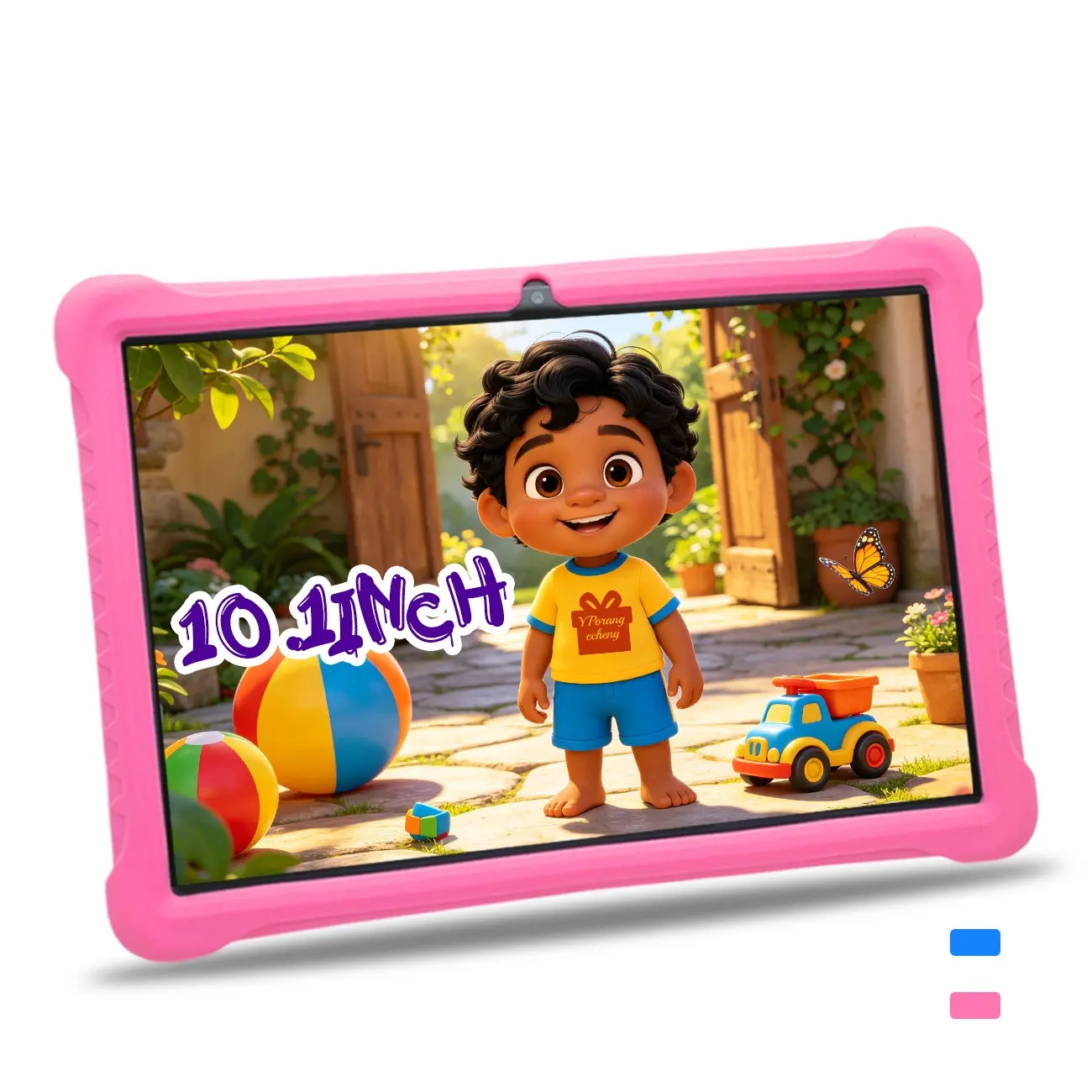 #DealsForYouDays 10.1-Inch Android 12 Tablet, 64GB ROM, Parental Control + WiFi + Case, Multi-Functional, for Students/Kids, Ideal Gift, No Adapter, 2 Colors Available