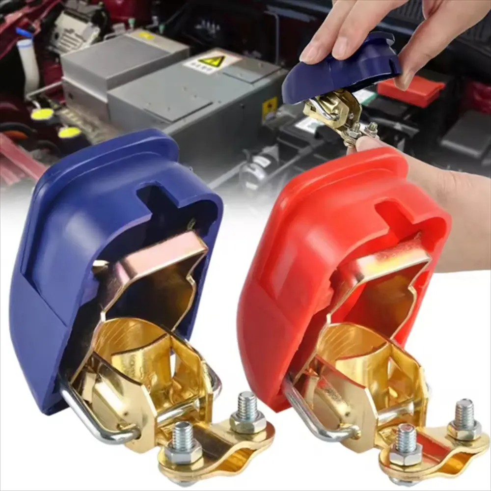 2-Pack Car Battery Terminals, Power off Protection, Positive Negative Connector Clips, Quick Disconnect Battery Terminal Connectors, Automotive Repair Auto Tool Accessories, Auto parts