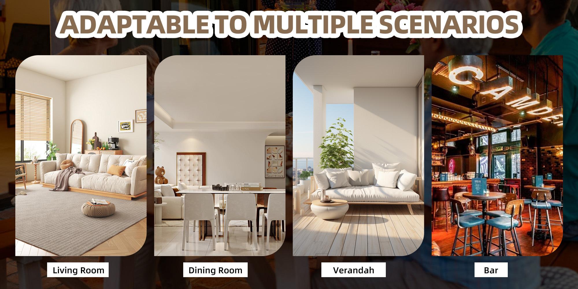 Dining Table Set for 4, Kitchen Table with Upholstered Bench and 2 Chairs, 4-Piece Kitchen Table for Small Space, Dining Room, Home, Kitchen, Retro Brown