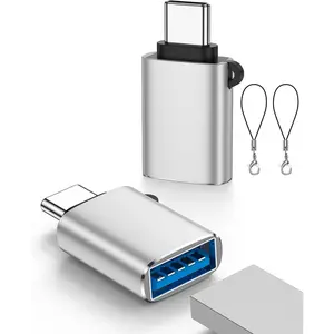 USB-A to USB-C Adapter, USB C Male to USB 3.0 Female OTG Adapter Converter | Up to 5Gbps High Speed Data Sync& Charge, Type C to USB Converter Adaptor for  Book,  17 16 15, iPad,
