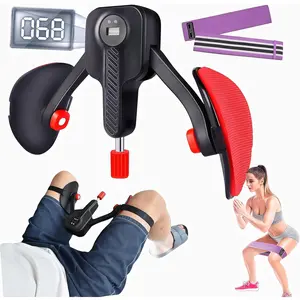 Thigh Trainer Kegel Exercise Adjustable Resistance 0-110 lbs Kegel Exerciser Pelvic Floor Muscle , Pelvic Floor Exercise Devices Trainer with Leg Straps,Inner Thigh Exerciser Women Men