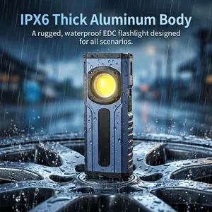 Versatile EDC Handheld Torch with Stepless Dimming | High Lumen Portable Light for Outdoor Adventures, Emergencies & DIY