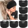 Women's 6-Pack Solid Color Knot Design Wide Headbands, Workout Headbands, Non-Slip Breathable Quick-Dry for Gym and Outdoor Activities, Minimalist Style, Multiple Options Available