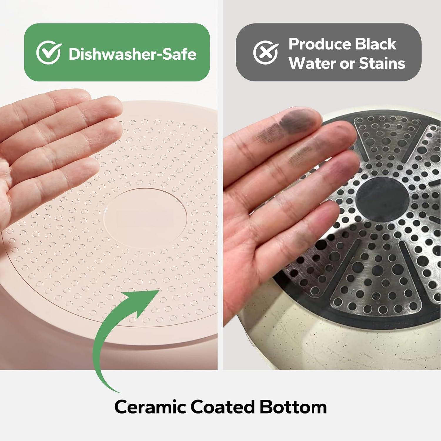 Pans and Pots Set Nonstick, Ceramic Cookware Set with Detachable Handles 16 count, Induction Dishwasher Oven Safe Kitchen Cooking Set,  PFOA & PTFE Free,