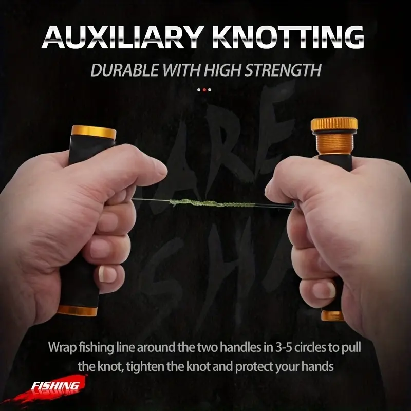 GT Knot Tightener, FG Knot Tightener, Fishing Line Knot Tightener, Hook-and-Loop Bottom Knot Tightening Rod Tool