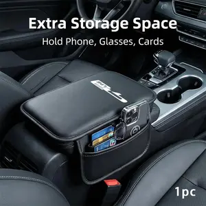 Kia Gt Line Center Console Protective Pad, Multi-Pocket Storage, PU Leather, Stain-Resistant, Easy Install, for Men and Women