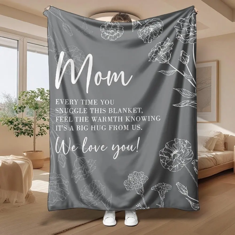Soft Warm Cozy Tapestry Blanket Throw - Heat Retention Home Decor for Mom, Indoor/Outdoor Beds/Sofas, Galaxy Space-Hippie-Bohemian-Mandala-Western-Horror UV Reactive Personalized Gifting Accent, Mother's Day
