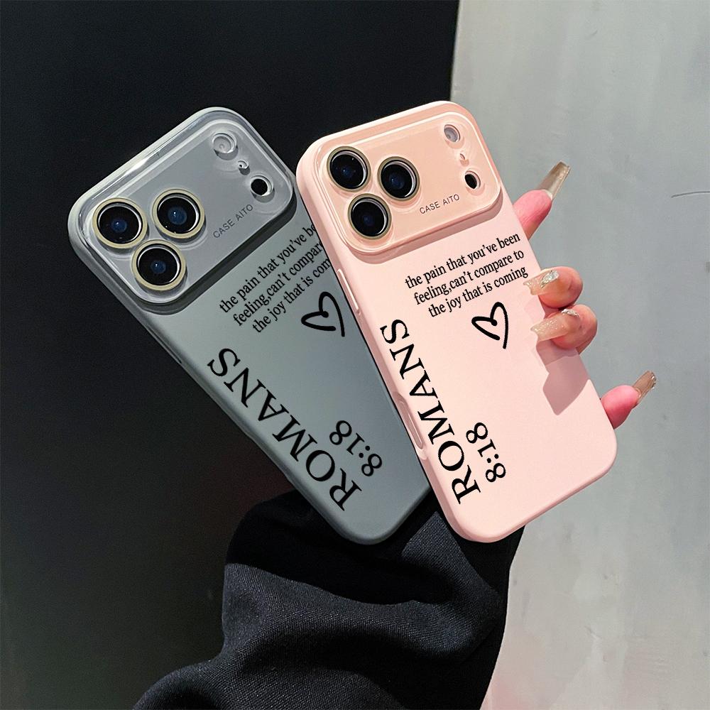 Religious Scripture Phone Case, Inspirational Style, for compatible with iPhone 17/17pro/17promax/17Air/iphone16/16pro/16plus/16promax/15/15promax/15pro/11/12/13/14promax/12mini/13mini/11pro/11promax/12pro/12promax/13pro/13promax/14pro/14promax, Romans 81