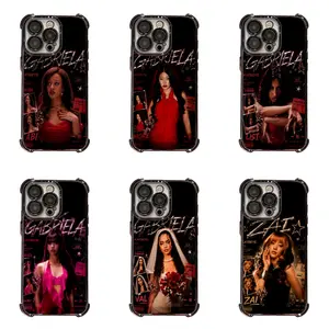 Fashionable Retro Katseye Y2K for Fans Colorful Human Figure Pattern Phone Case for IPhone 17 16 15 14 13 12 11 Pro Max Plus Air Anti Fall Protective Drop-proof Gift Unique Design