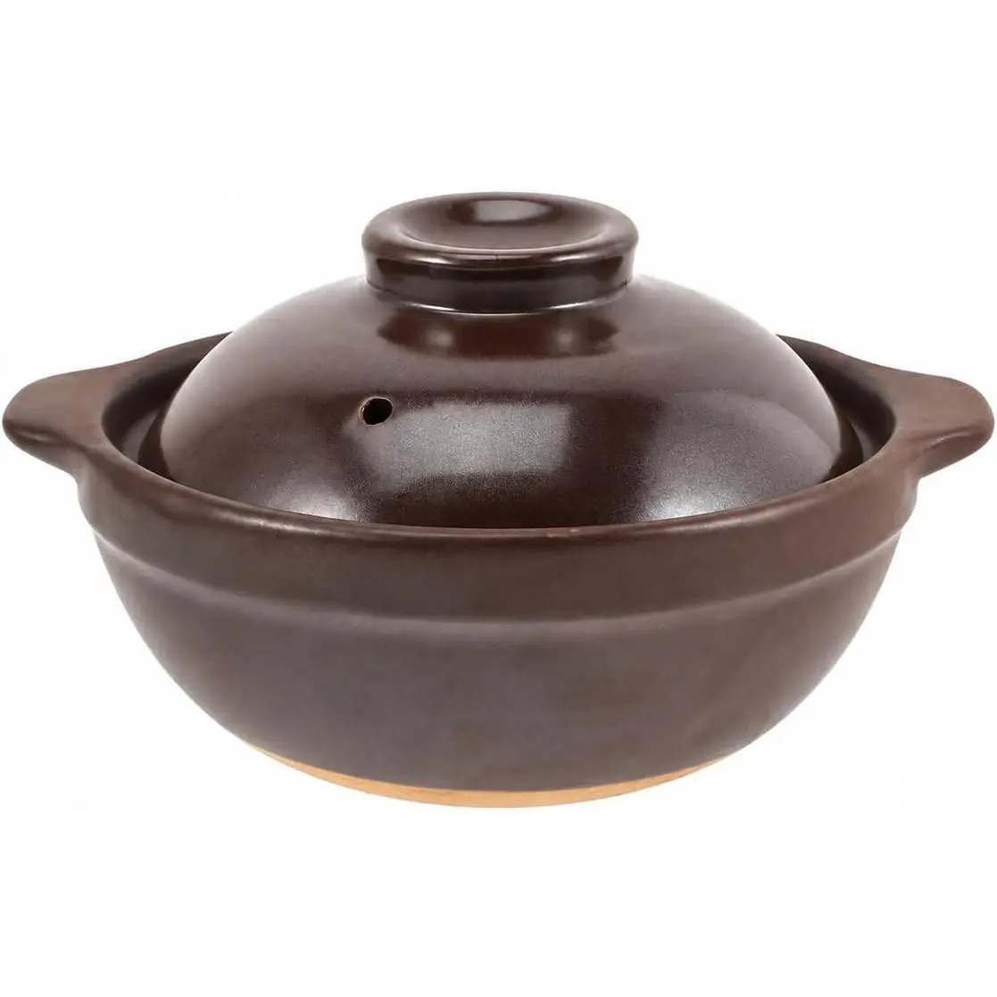 Cabilock 6.5 Inch Japanese Donabe Clay Pot with Lid, Terracotta Ceramic Casserole for Stovetop & Oven, Traditional Earthenware for Cooking Rice, Soup, Stew and Meat