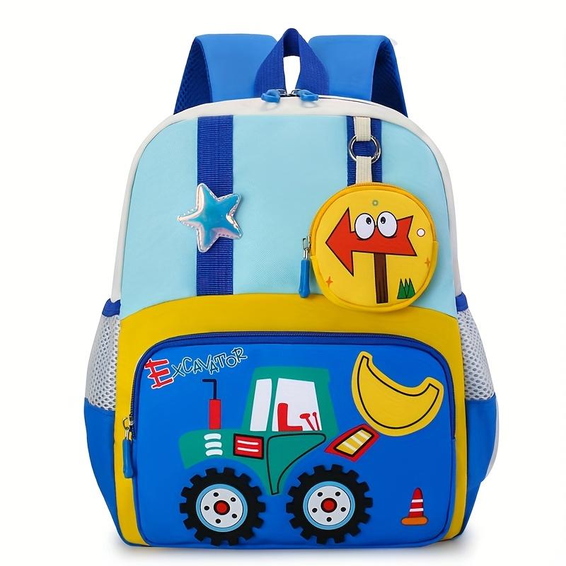 NewNewPreschool Backpack for Ages 3-6: Cute Tractor Design |             Lightweight & Easy-Clean!