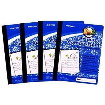 Primary Composition Notebook, 4 Pack, Blue Cover, 80 Sheets, 7.5in x 9.75in, 1/2 Sheet, Ruled with Drawing Area, Flexible Hardcover Journal , Grades K-2, School & Home Use Primary Composition Notebook, 4 Pack, Blue Cover, 80 Sheets, 7.5in x 9.75in, 1/2 Sheet, Ruled with Drawing Area, Flexible Hardcover Journal , Grades K-2, School & Home Use