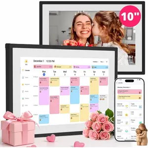 Digital Calendar 10 Inch  Screen,  Calendar and Chore Chart for Family Monthly/Weekly Planner, Interactive  Calender with Task Rewards, Meal Planner, Desk Mount