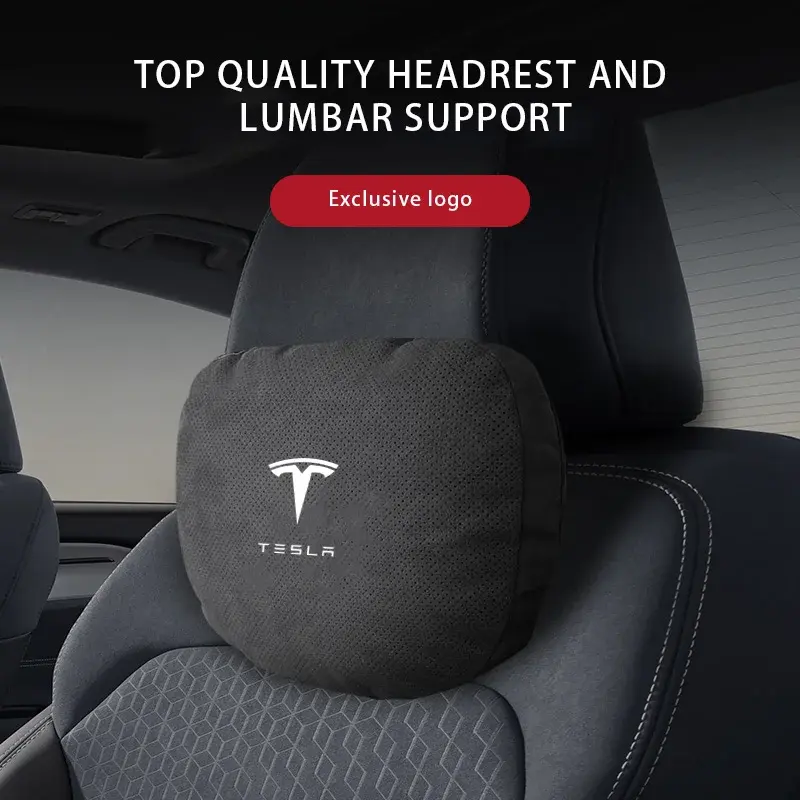 Tesla Model Y & 3 Highland Car Headrest & Waist Pillow Set | Premium Comfort & Support | Designed for 2025-2026 Models, Neck Care, Neck Support Solutions
