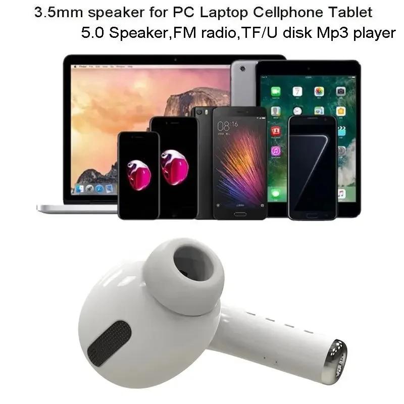 Wireless Bluetooth Stereo Speaker, Giant Earphone Headphone Shape Creative Loudspeaker, FM Radio Playback Desktop Music Soundbar for Indoor Entertainment