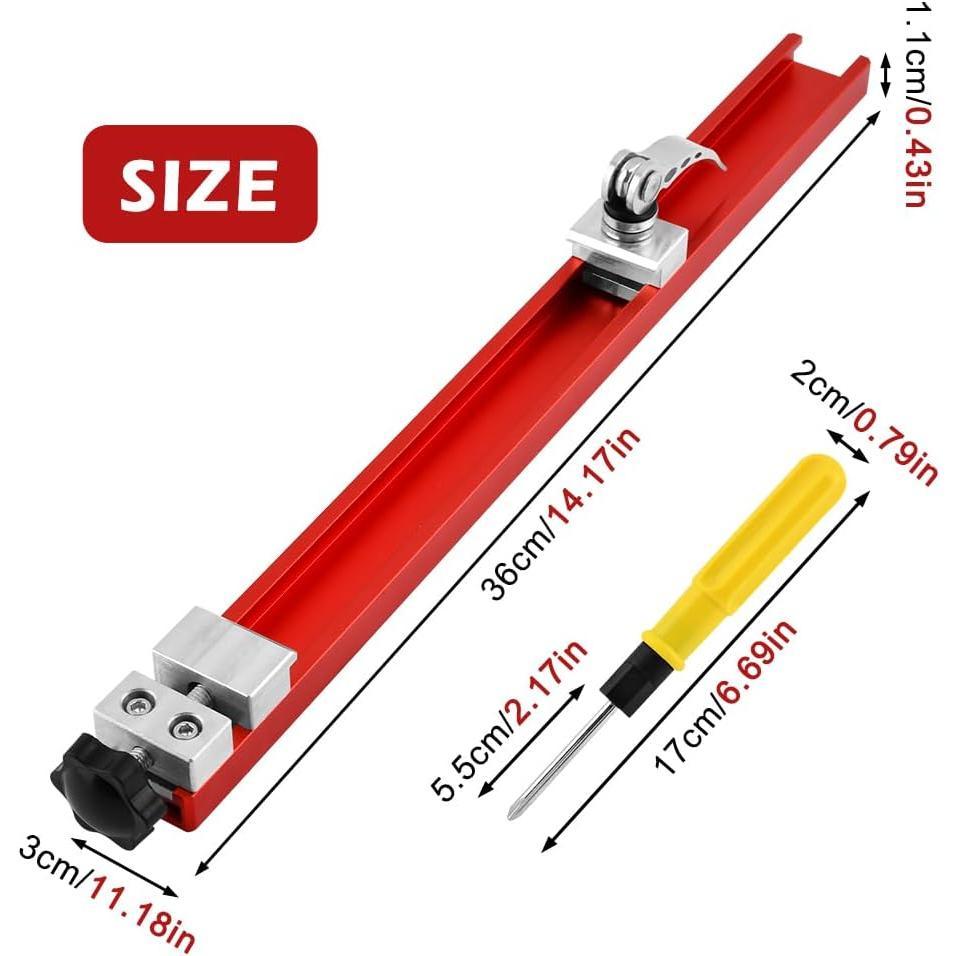 Circular  Guide Rail Fits 12"  Base,  Precision Adjustable  Machine Base Guide for Woodworking, Electric Circular Guid-e Clamp for  and Milling Tasks
