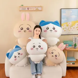 2026 new Chiikawa Usagi Hachiware Animation peripheral cartoon cute three-dimensional doll girl sleeping doll sofa pillow birthday gift Stuffed Animals