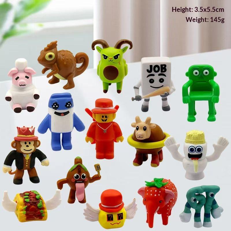 Italian Brainrot Action Figure Set, Tung Tung Sahur Tralalero Model, Fun Desktop Decorations Ornaments Toys for Kids and Fan