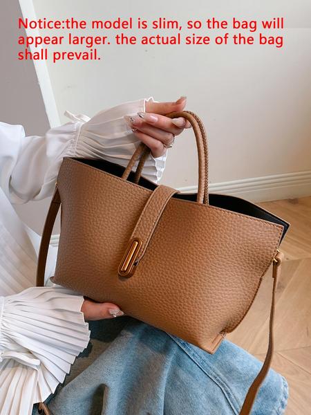 2025 Fall & Winter Women's Elegant Solid-Color Versatile Handbag, Fashionable Crossbody Bag for Daily Use, Casual Trendy High-Quality Daily Commuting Bag, Handbag Shoulder Bag