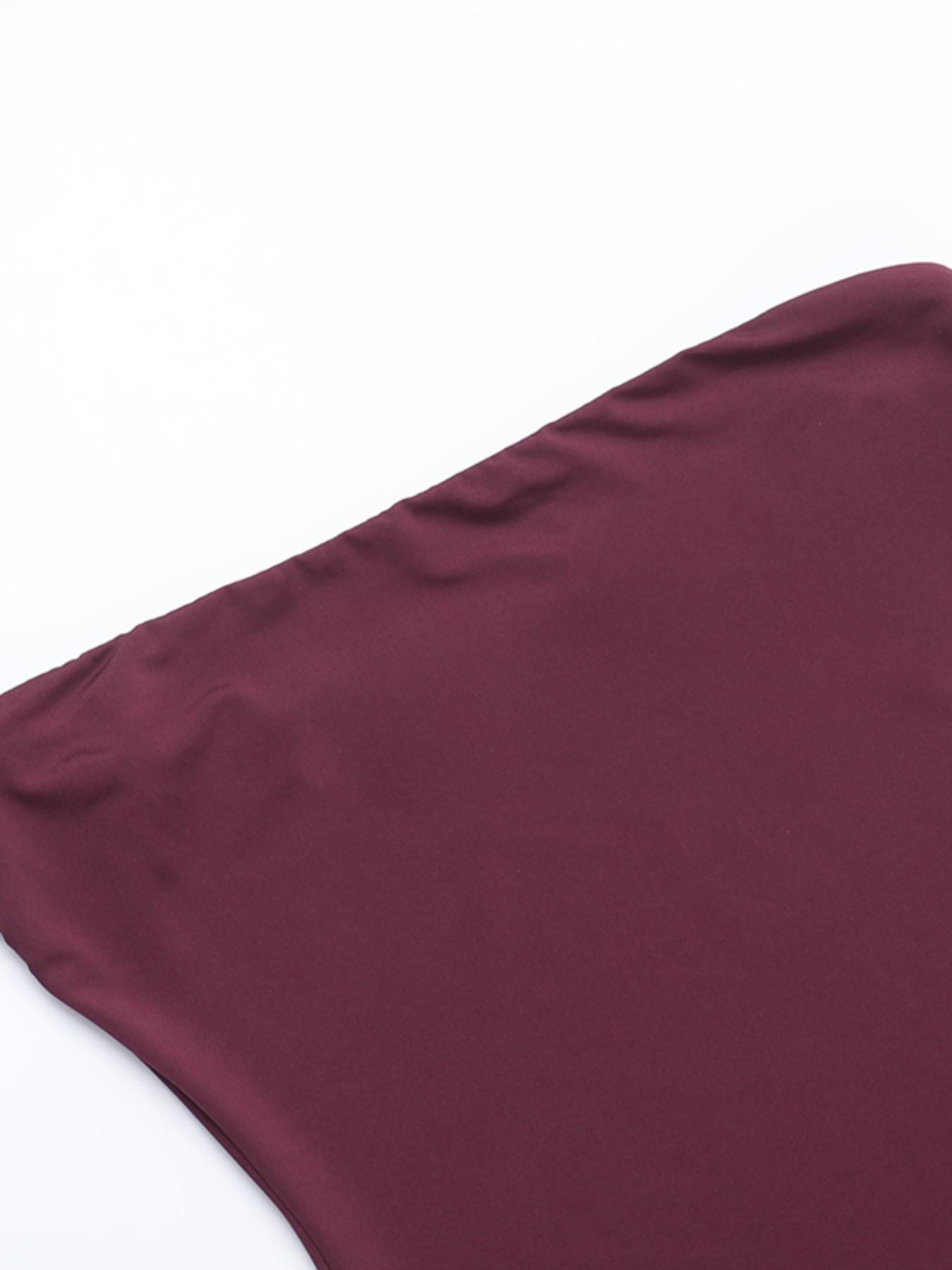 Elegant Plain Slim-Fitting A-Line Dress, Sexy Style Backless Design, Perfect for Casual & Party Wear, Women's Fashion Clothing