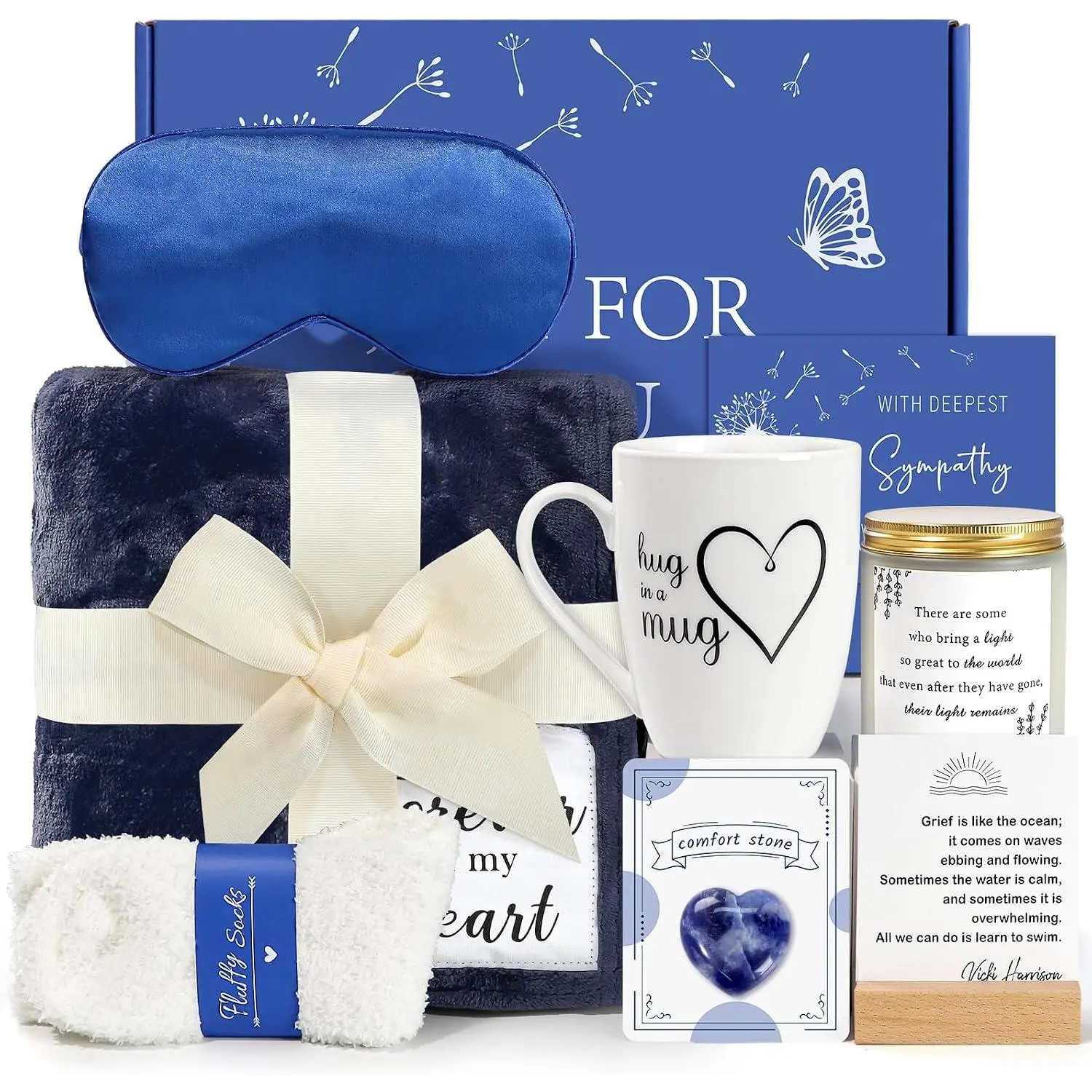 Condolences  For Loss, Sympathy  Baskets Bereavement Grief  Ideas for Loved  Father Mother Husband Sister , Sorry For Your Loss Gifts, Grieving Self Care Package For Women Men