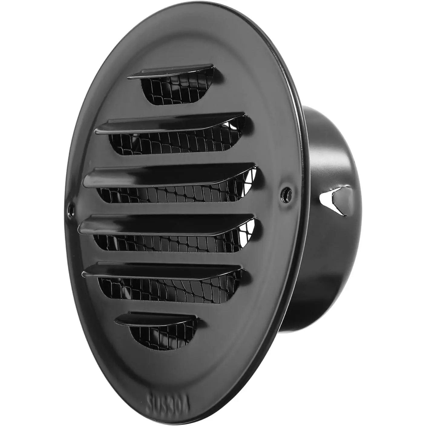 3 Inch Stainless Steel Air Vents Round Soffit Vent for Kitchen, Bathroom | Air Vent Flat Ducting Air Outlet with -in Fine Mesh for Garage, Office and Warehouse Ventilation