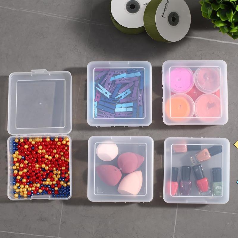 Plastic Storage Box Clear 18 Pack Stackable Storage Bins with Latching Lids Storage to Organize LegoCrayon Pencil and Other Small Product Clear