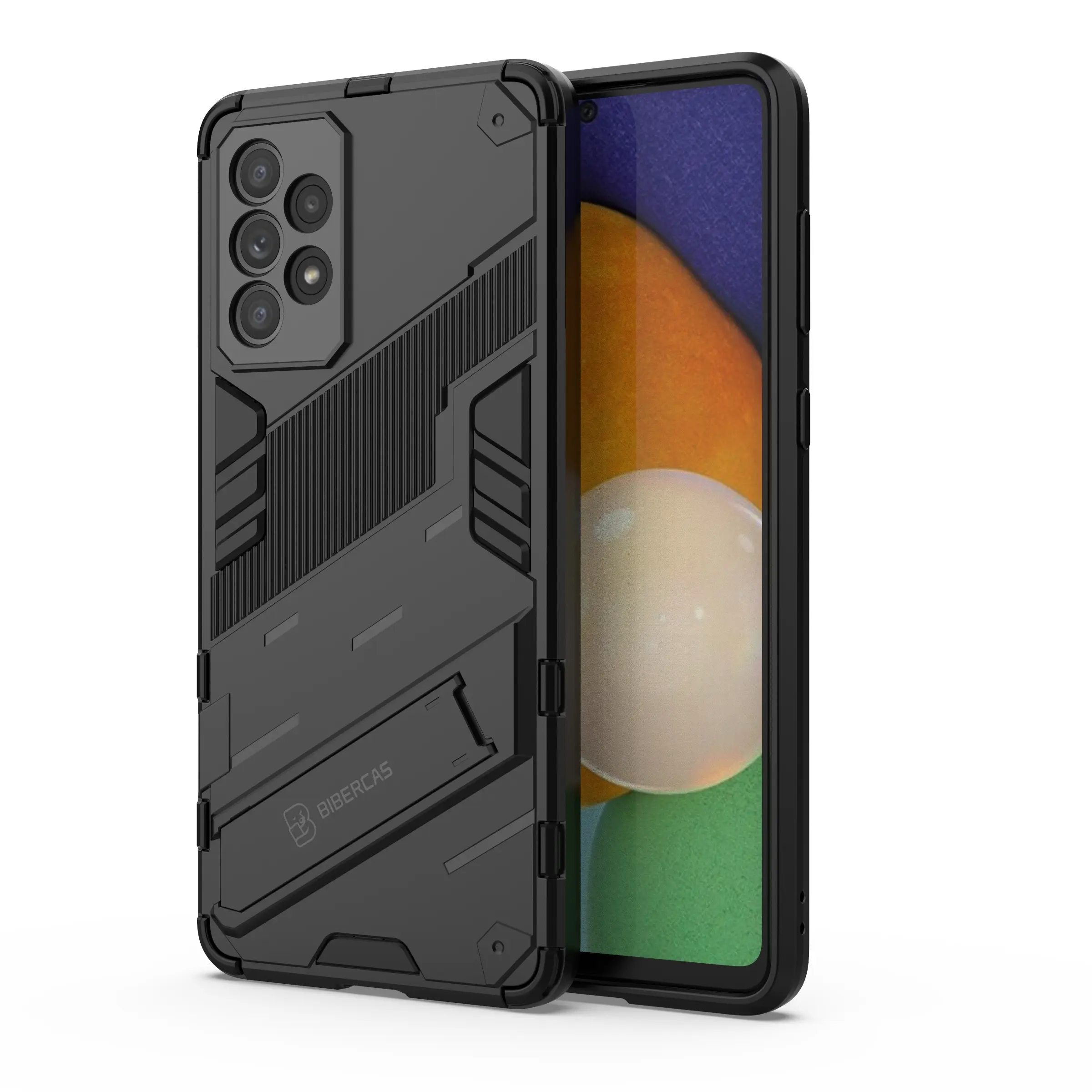 Case for Samsung Galaxy A73/A53/A33 Pure Color Armor Hard Case, Protection, Anti-Drop, Non-Slip, Stand Support, Thickened Edges for Samsung Galaxy A73/A53/A33 Case