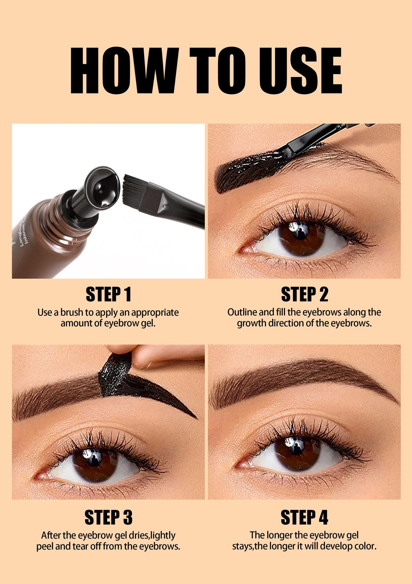 5-Color Tear-Off Brow Tint – Waterproof, Non-Fading, Long-Lasting Pigment for Precise Brow Definition & Effortless Wild Brow Looks - Easy-to-Use Makeup Tool for Women, Cosmetics, Eyebrow products 5-Color Tear-Off Brow Tint – Waterproof, Non-Fading, Long-Lasting Pigment for Precise Brow Definition & Effortless Wild Brow Looks - Easy-to-Use Makeup Tool for Women, Cosmetics, Eyebrow products