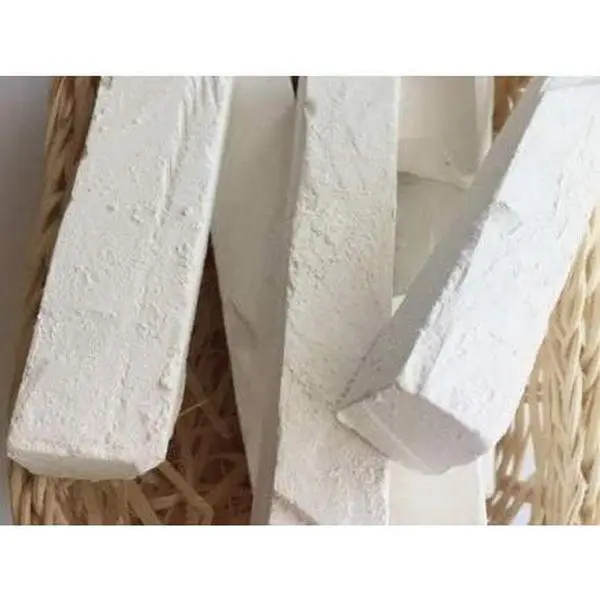 Kramatorsk Forest Sawn Natural Chalk Chunks - Edible, Grooved-Edge Lumps with Crisp Texture for Chewing, Biting, Gymnastics - 220g (8 oz), No Excessive Fillers, Satisfying Experience, Edible Lump, Grooved Edges, Refined, Characteristic Grooves