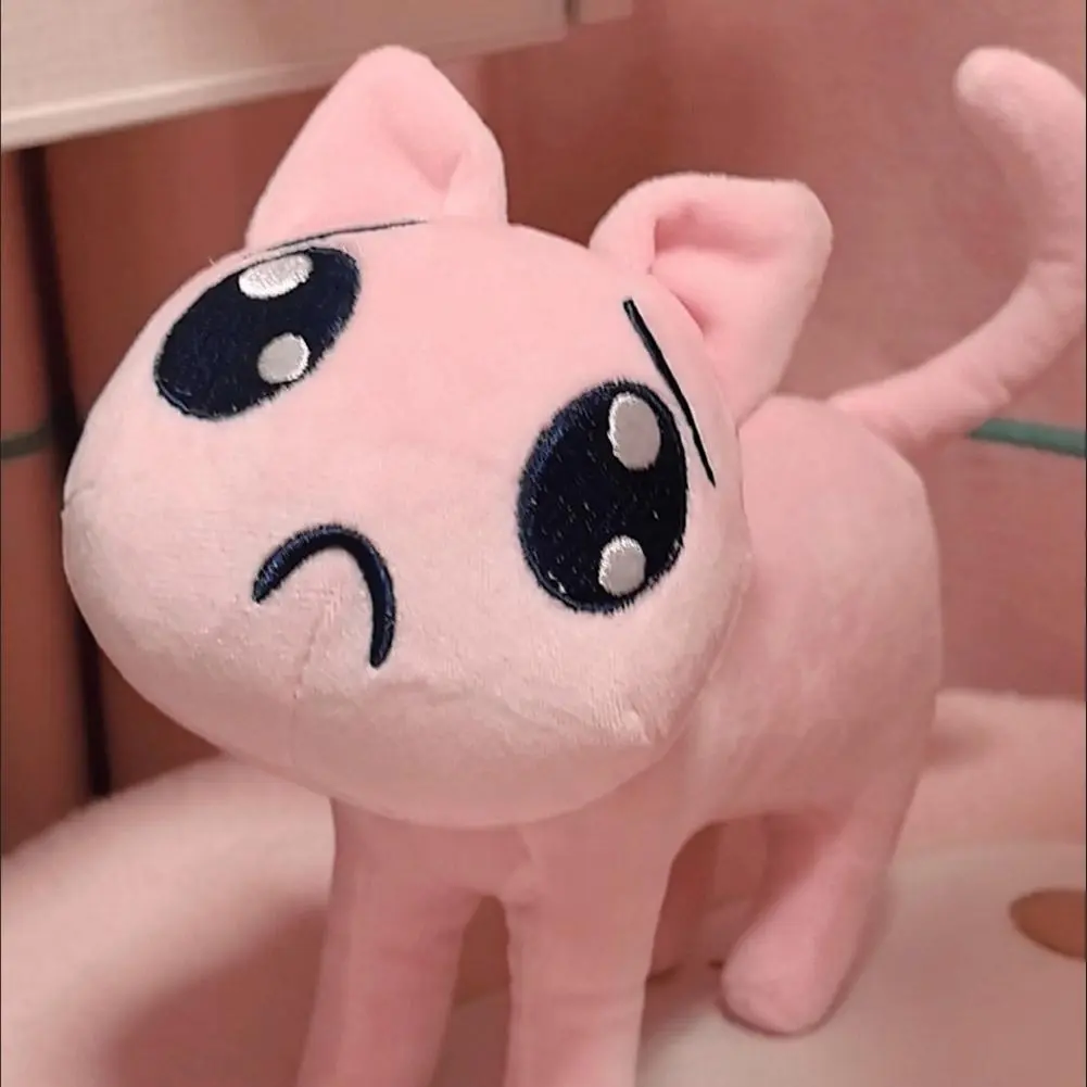 Anime toy super cute Pink cat plush doll KAngel plushies Emoji Angel doll Sauce Cat Plush Cat Plushie Bag Keychain Pendant Gifts