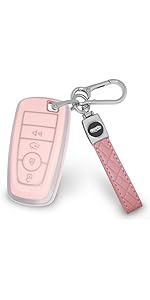 for Chevy Key Fob Cover Blue Car Key Cover Suitable for 2016-2021 Chevy Malibu Blazer Equinox Trailblazer Camaro Traverse TPU 5 Buttons Key Fob Shell for Chevy with Leather Keychain