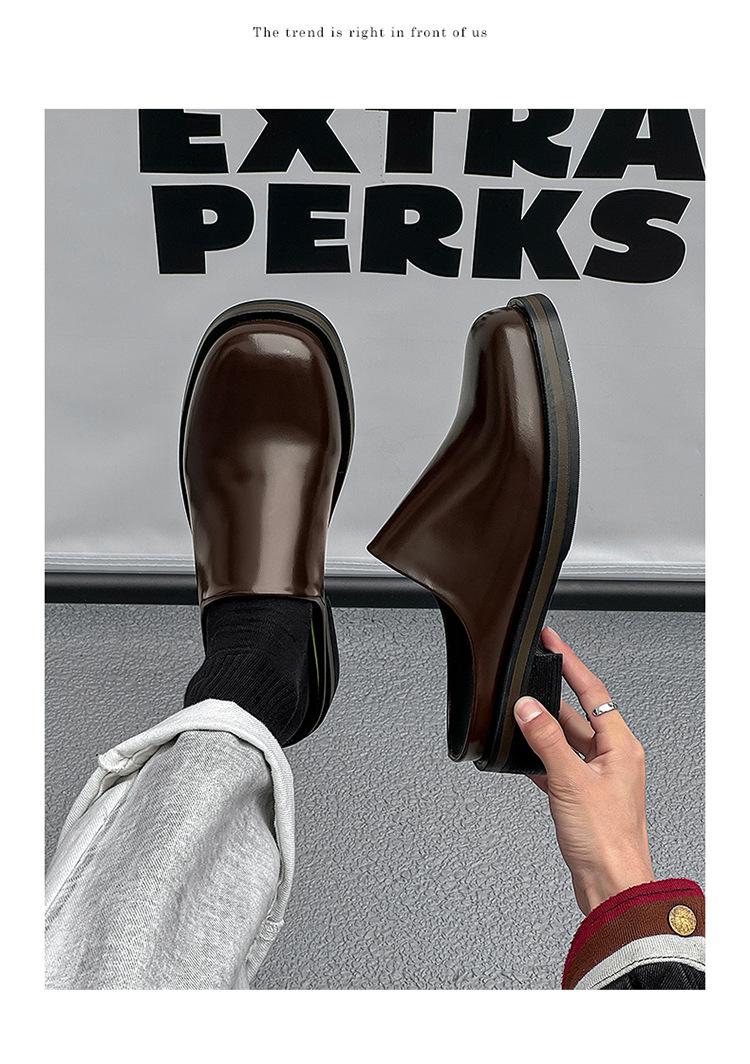 Men's Shoes 2026 New Summer Men's Big Head Muller Toe Box for Outdoors Boken Shoes Tide Half Slippers Slip-on,Gift brown Footwear