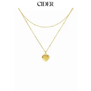 Cider HEART LAYERED NECKLACE