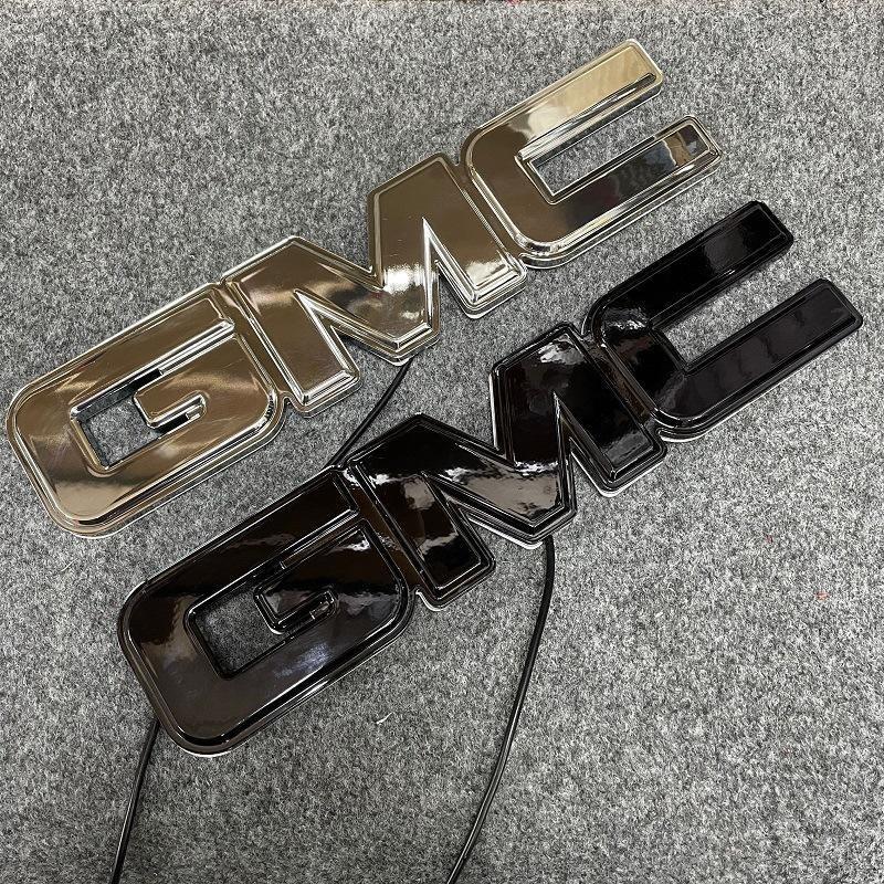 Suitable for GMC  Illuminated Badge Light Flowing Badge Grille Illuminated Badge LED Flowing Badge  Accessories  Decorations car