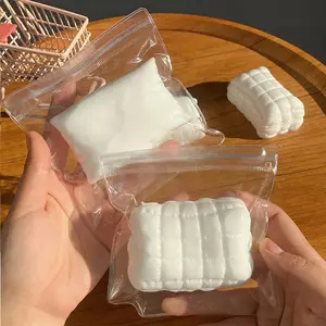 Fun Milk White Soap Fidget Toy Squishy Square Pillow Squeeze Toy Anti-stress Sensory Toy Relieve Anxiety Antistress for Friend