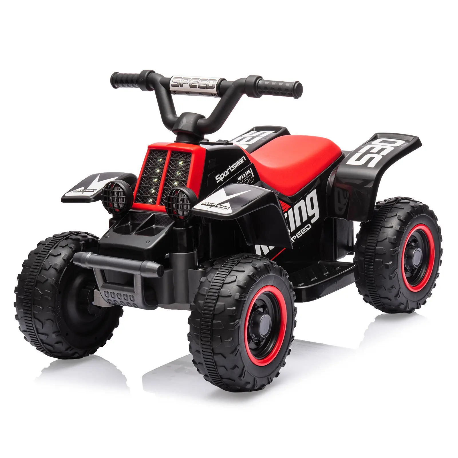 Electric Ride on Car for Toddlers, 6V Ride on Toy ATV Quad, 2 Gears Forward and Reverse, Push-Button Throttle, 8-Inch Big Wheels, Stable Anti-Rollover Structure, 1.5 Mph Low Speed, Outdoor Toy