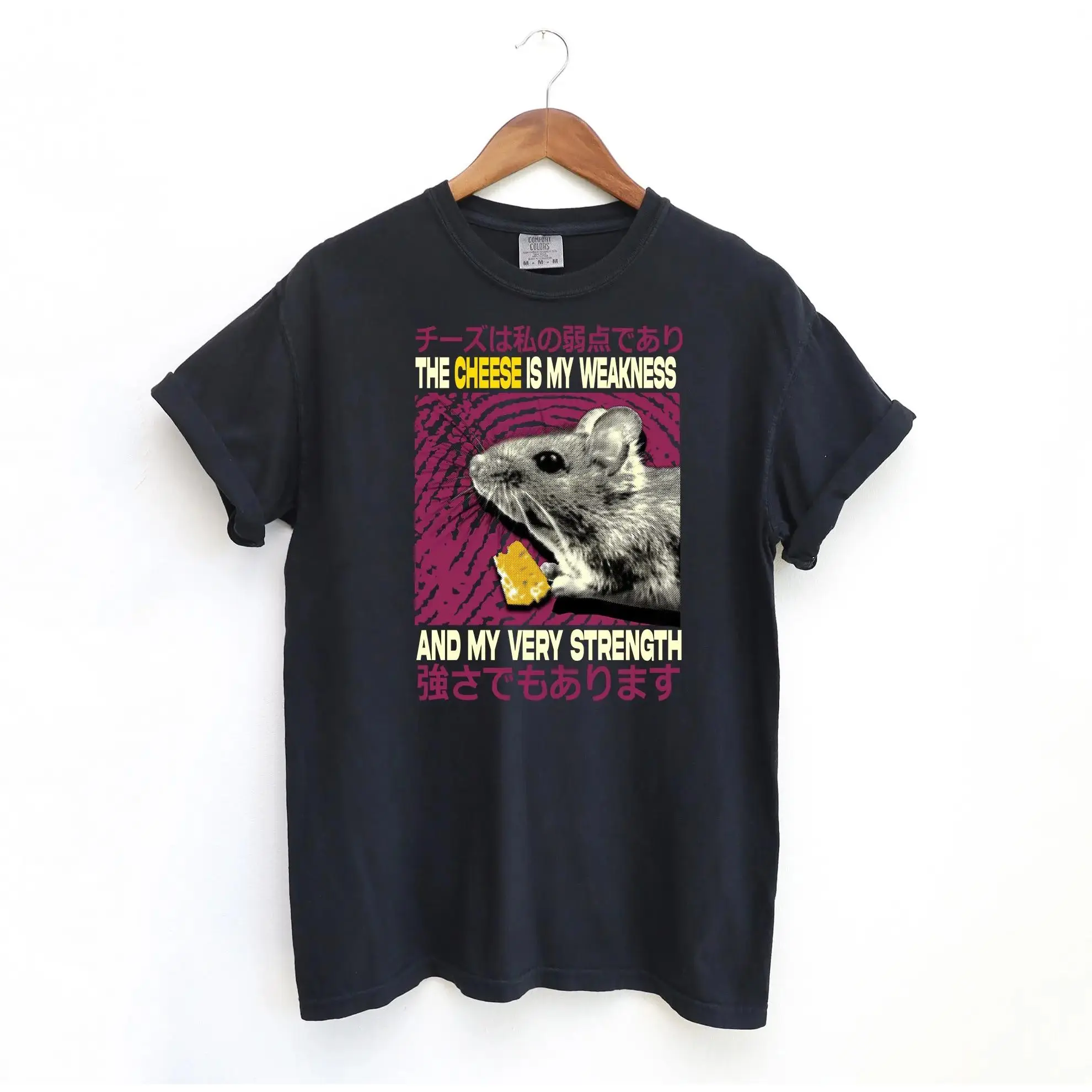 The Cheese Is My Strength T Shirt, Meme Comfort Colors T-Shirt