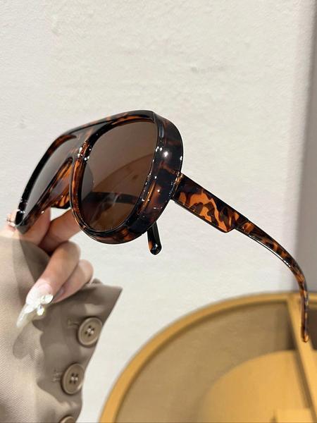 3PCS Large Frame Sunglasses Set, Fashionable Trendy Versatile Protective Eyewear, Stylish Sun Glasses for Men & Women