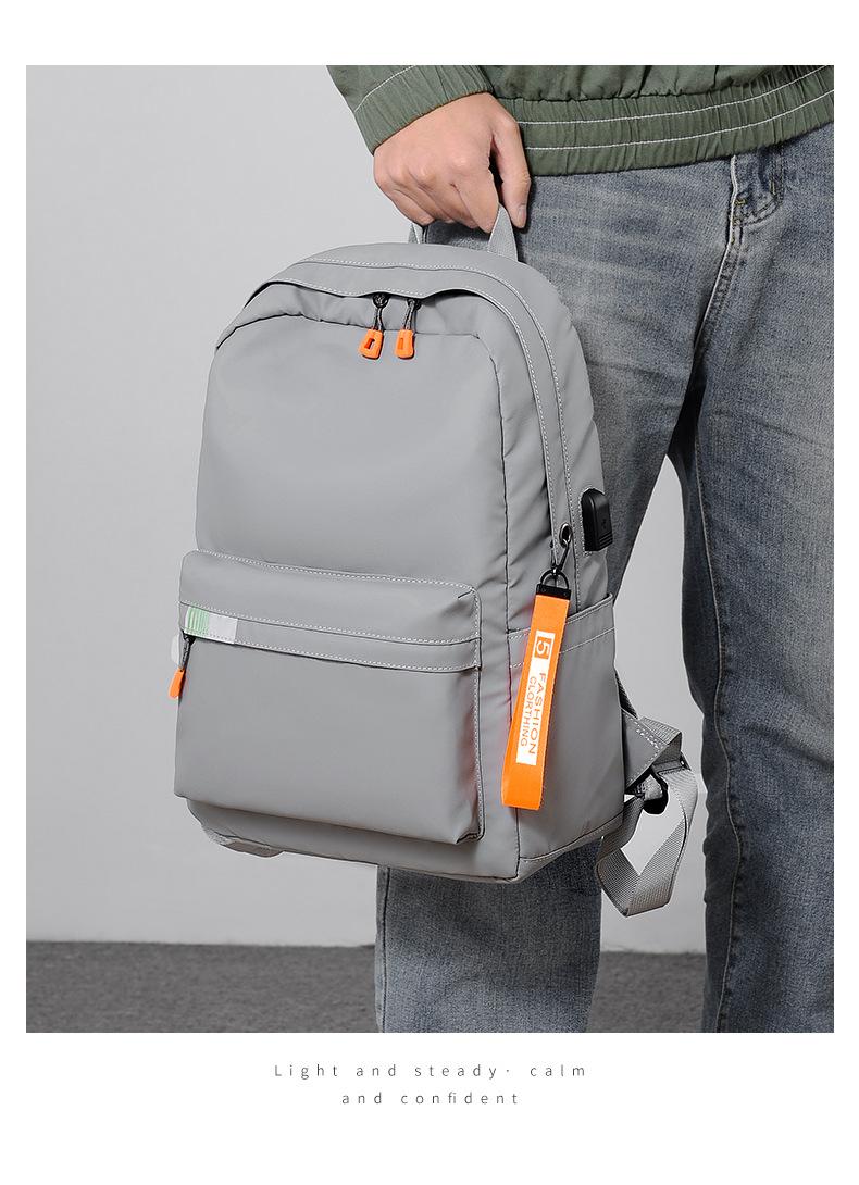 2026 New Student Backpack College Style Large Capacity Simple Casual Laptop Bag Multifunctional Lightweight Versatile Travel Backpack