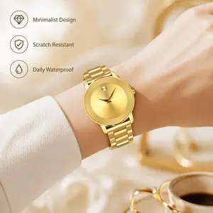Fashion Steel Band Business Watch, Classic Simple Casual Style, Suitable for Men and Women, Elegant Timepiece for Everyday Wear