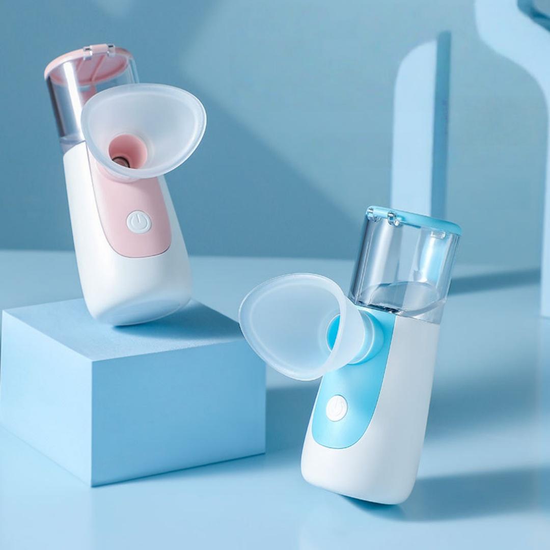 Portable Mini Humidifier & Aromatherapy Diffuser - 1pc Rechargeable with Visible Water Tank --Fill Design for Travel, Office, Bedside - Compact Humidifier for s, Room, Gift (Low Voltage Quiet Operation)