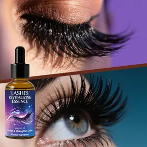 Eyelash Care Essence with Chamomile, Turmeric, and Rosemary, 24-Hour Absorption, Thickens and Strengthens Eyelashes, Brows, and Hairline