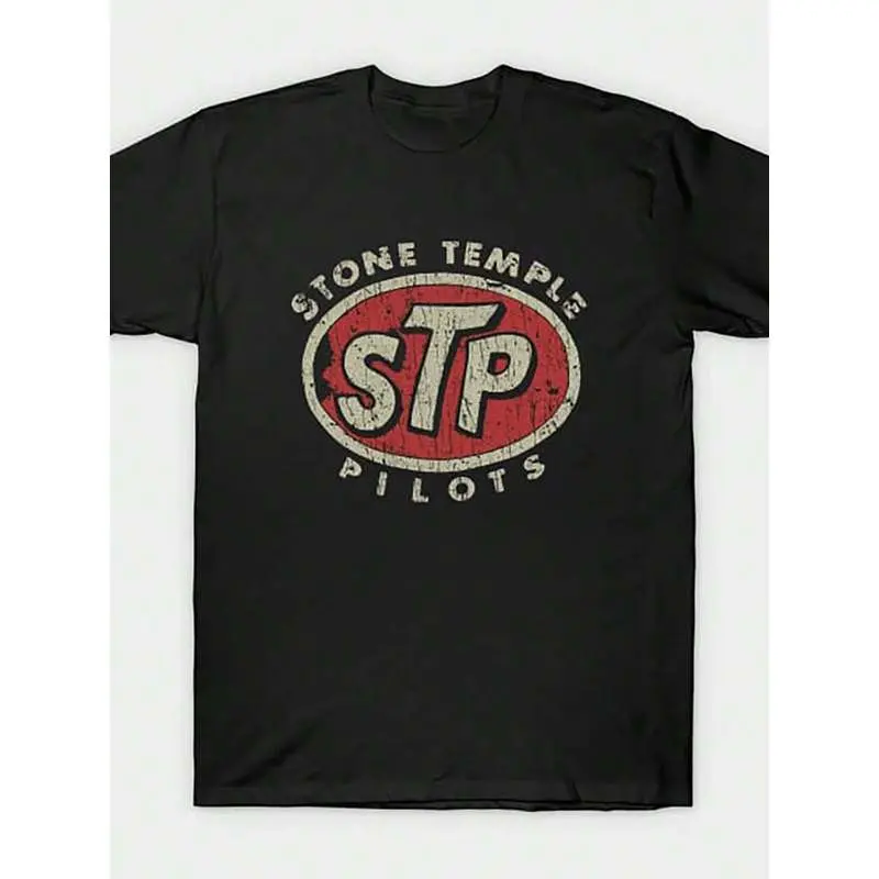Stone Temple Stp Pilots T-Shirt, Men's A Slightly Elastic Round Neck T-Shirt, Versatile For Men's Clothing, Outdoor Daily Wear Top